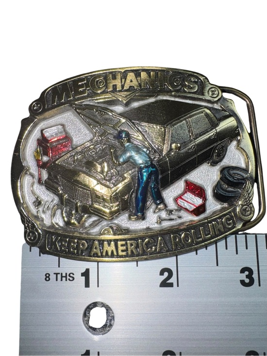Other - Vintage 1987 Great American Tradition Keep America Rolling Belt Buckle USA